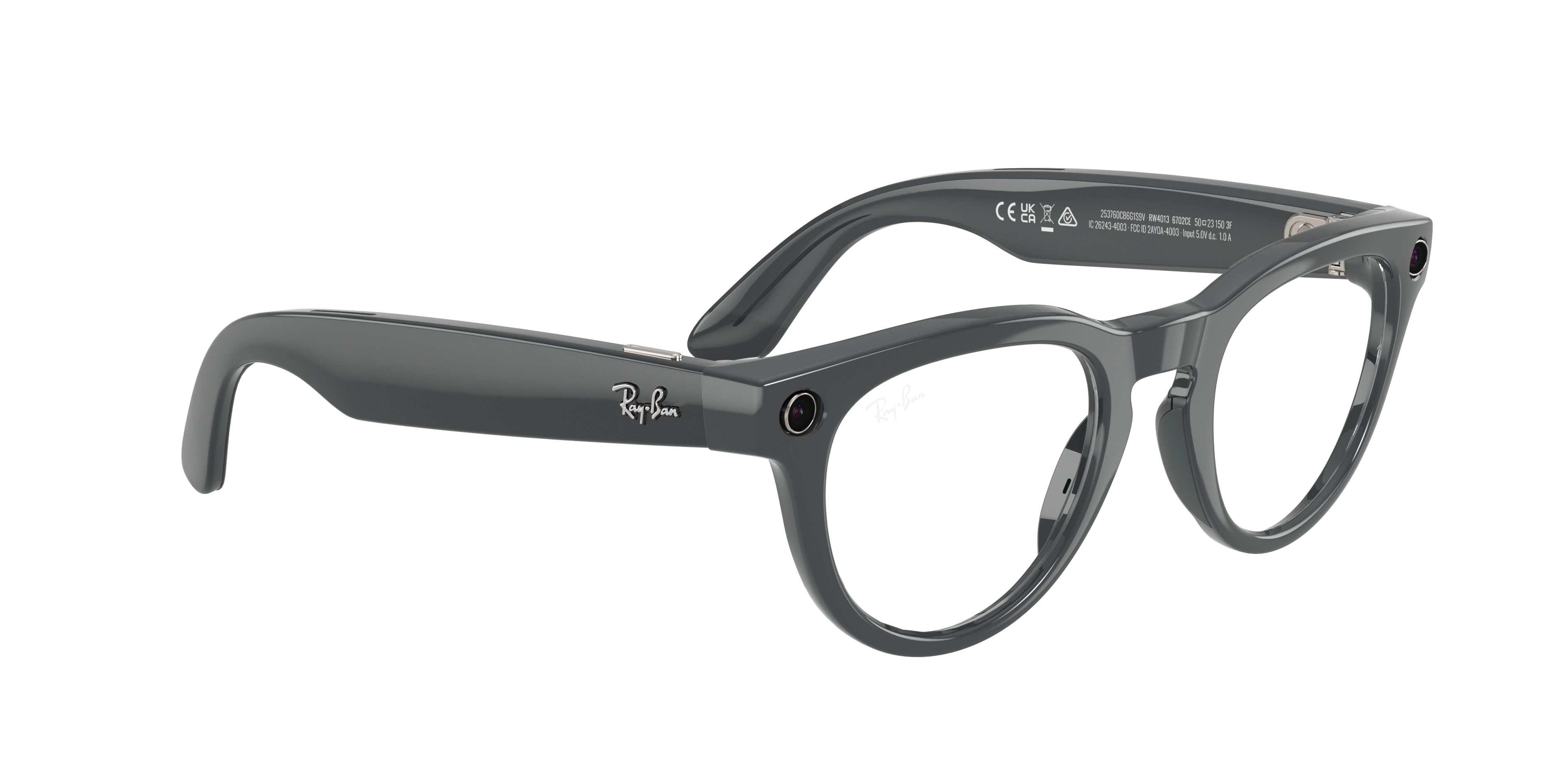 RAY-BAN, 0RW4013 Meta Headliner (Gen 2) 6702CE, TRANSITIONS® EMERALD SHINY ASTEROID GREY, 50