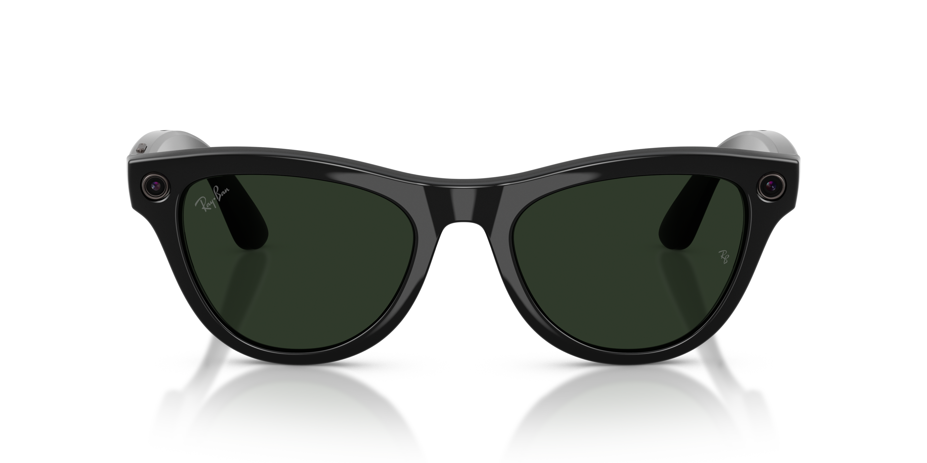 RAY-BAN, 0RW4014 Meta Skyler (Gen 2) 601/1M, TRANSITIONS® GRAPHITE GREEN SHINY BLACK, 52