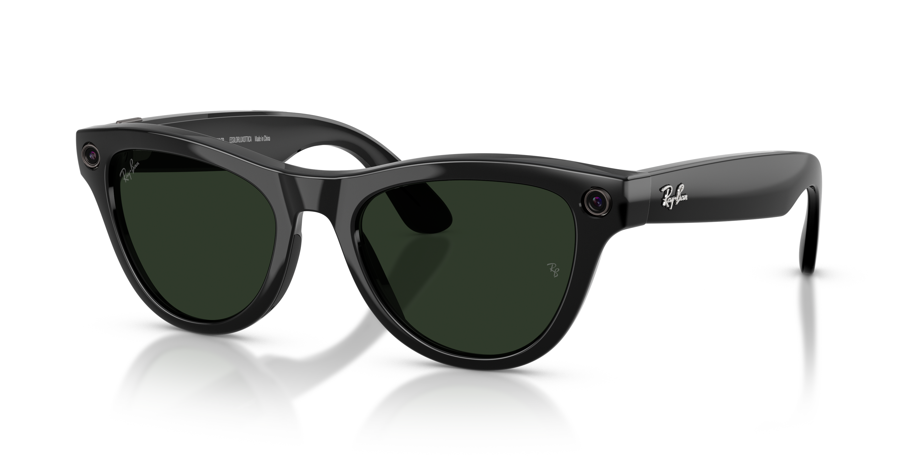 RAY-BAN, 0RW4014 Meta Skyler (Gen 2) 601/1M, TRANSITIONS® GRAPHITE GREEN SHINY BLACK, 52