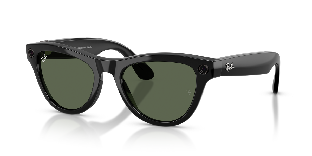 RAY-BAN, 0RW4014 Meta Skyler (Gen 2) 601/71, G15 GREEN SHINY BLACK, 52