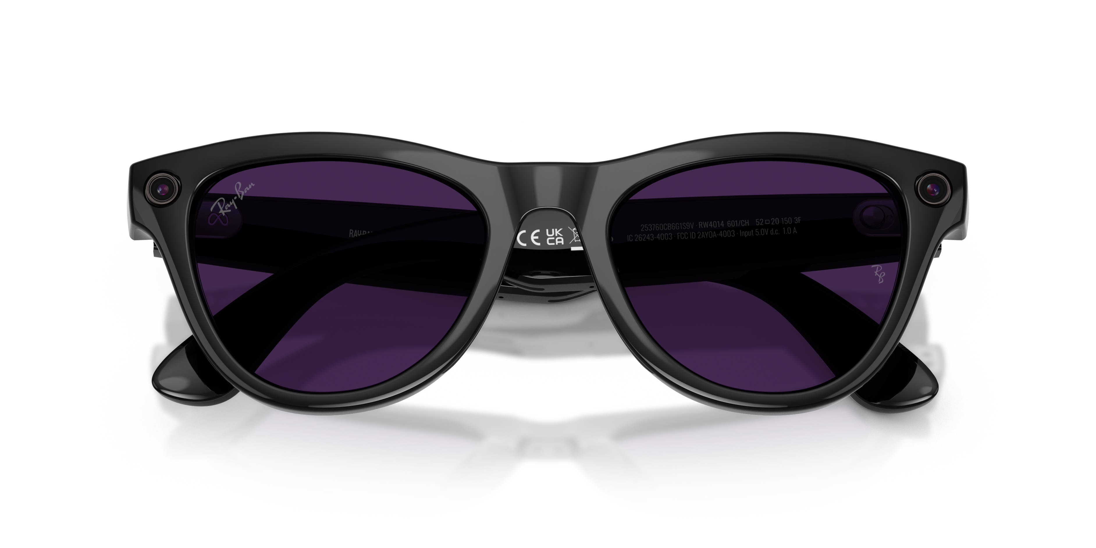 RAY-BAN, 0RW4014 Meta Skyler (Gen 2) 601/CH, TRANSITIONS® AMETHYST SHINY BLACK, 52