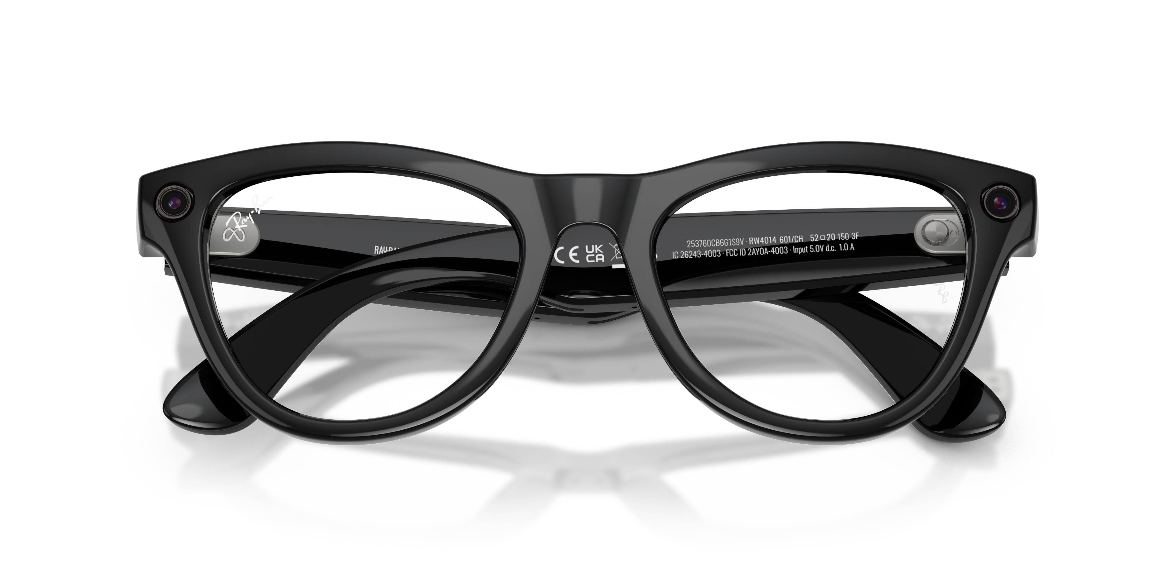 Ray-Ban Wearable, 0RW4010, 601/CH Black, 52