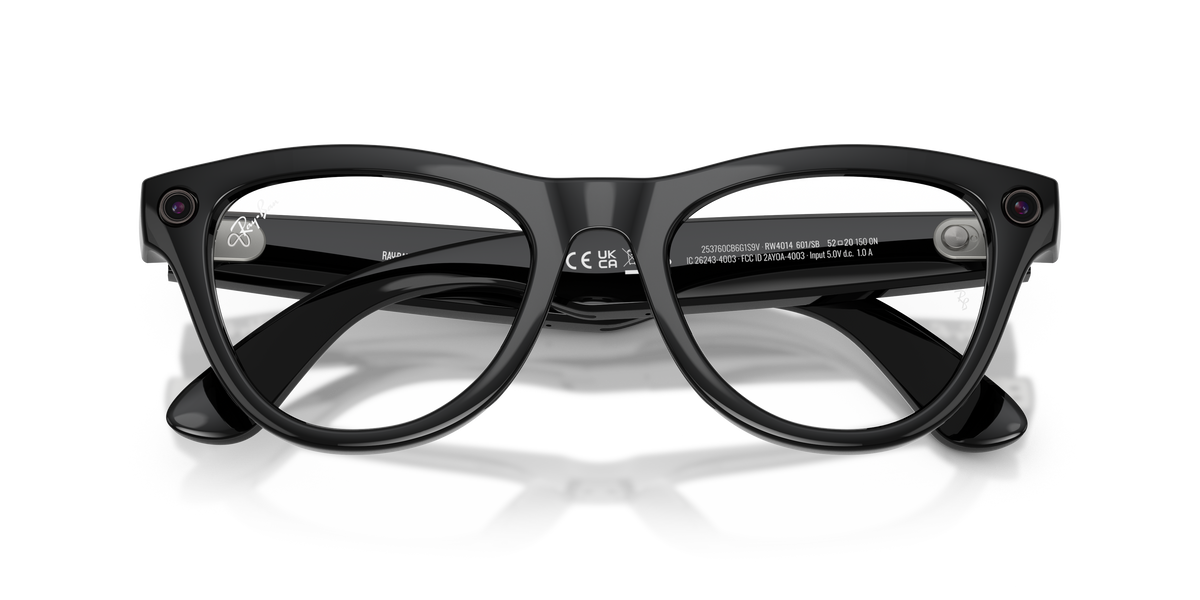 Ray-Ban Wearable, 0RW4010, 601/SB Black, 52