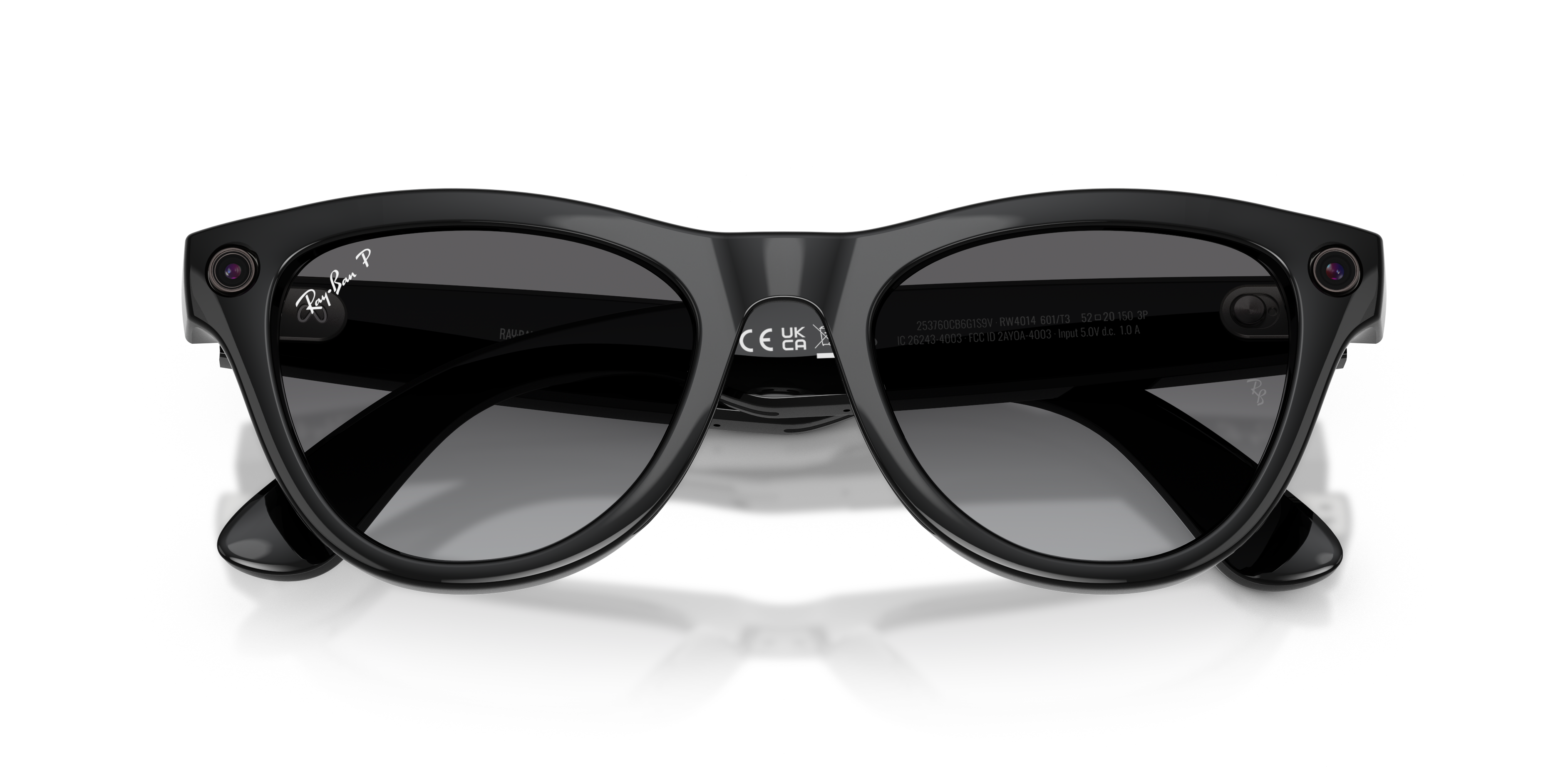 RAY-BAN, 0RW4014 Meta Skyler (Gen 2) 601/T3, POLAR GRADIENT GRAPHITE SHINY BLACK, 52