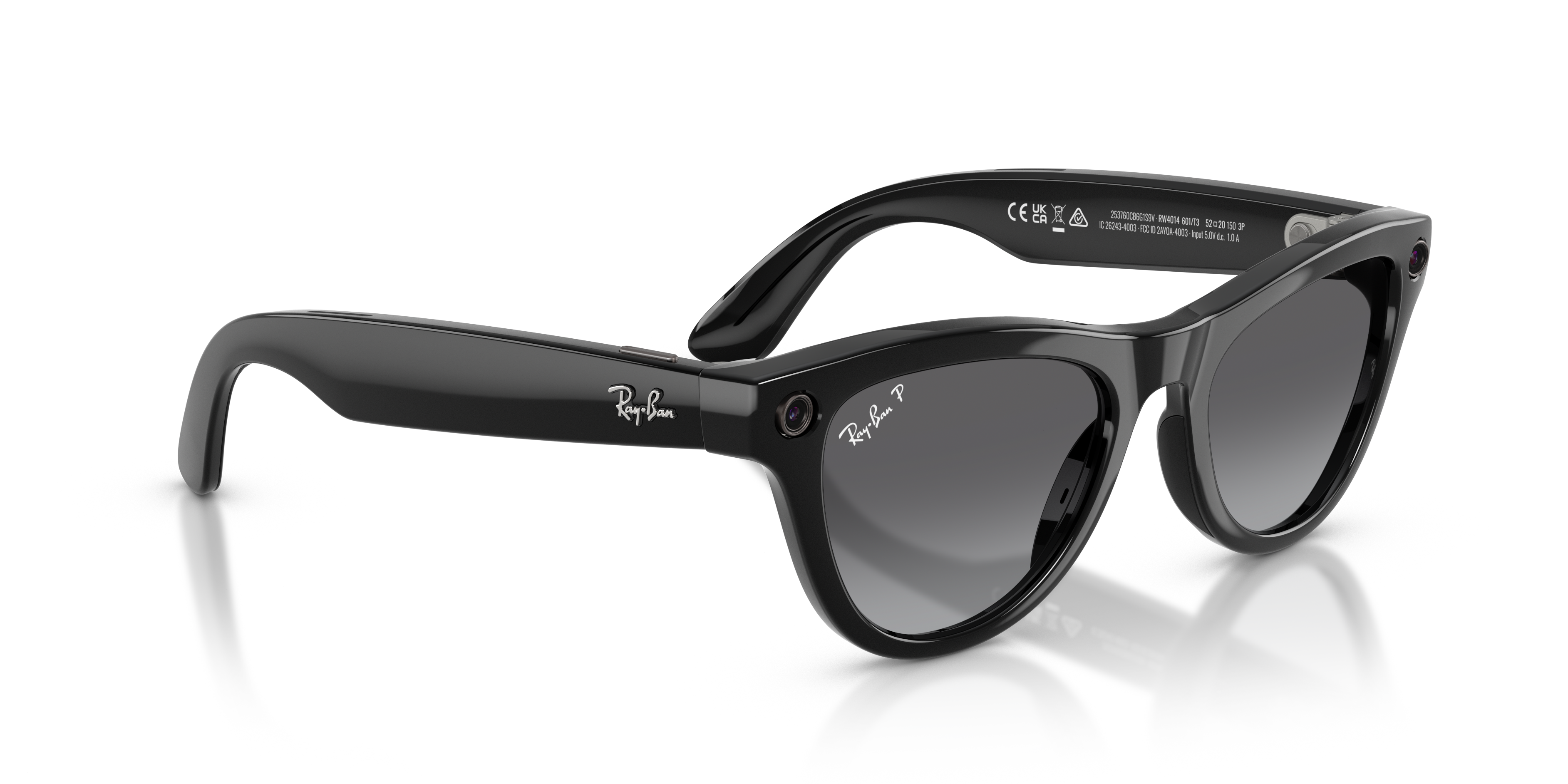 RAY-BAN, 0RW4014 Meta Skyler (Gen 2) 601/T3, POLAR GRADIENT GRAPHITE SHINY BLACK, 52