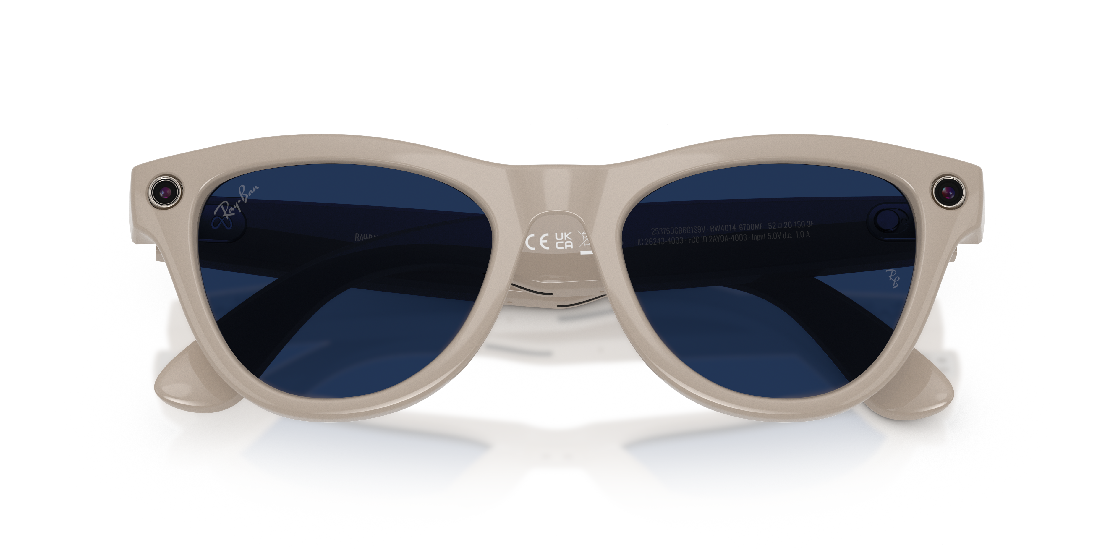 RAY-BAN, 0RW4014 Meta Skyler (Gen 2) 6700MF, TRANSITIONS® SAPPHIRE SHINY CHALKY GRAY, 52