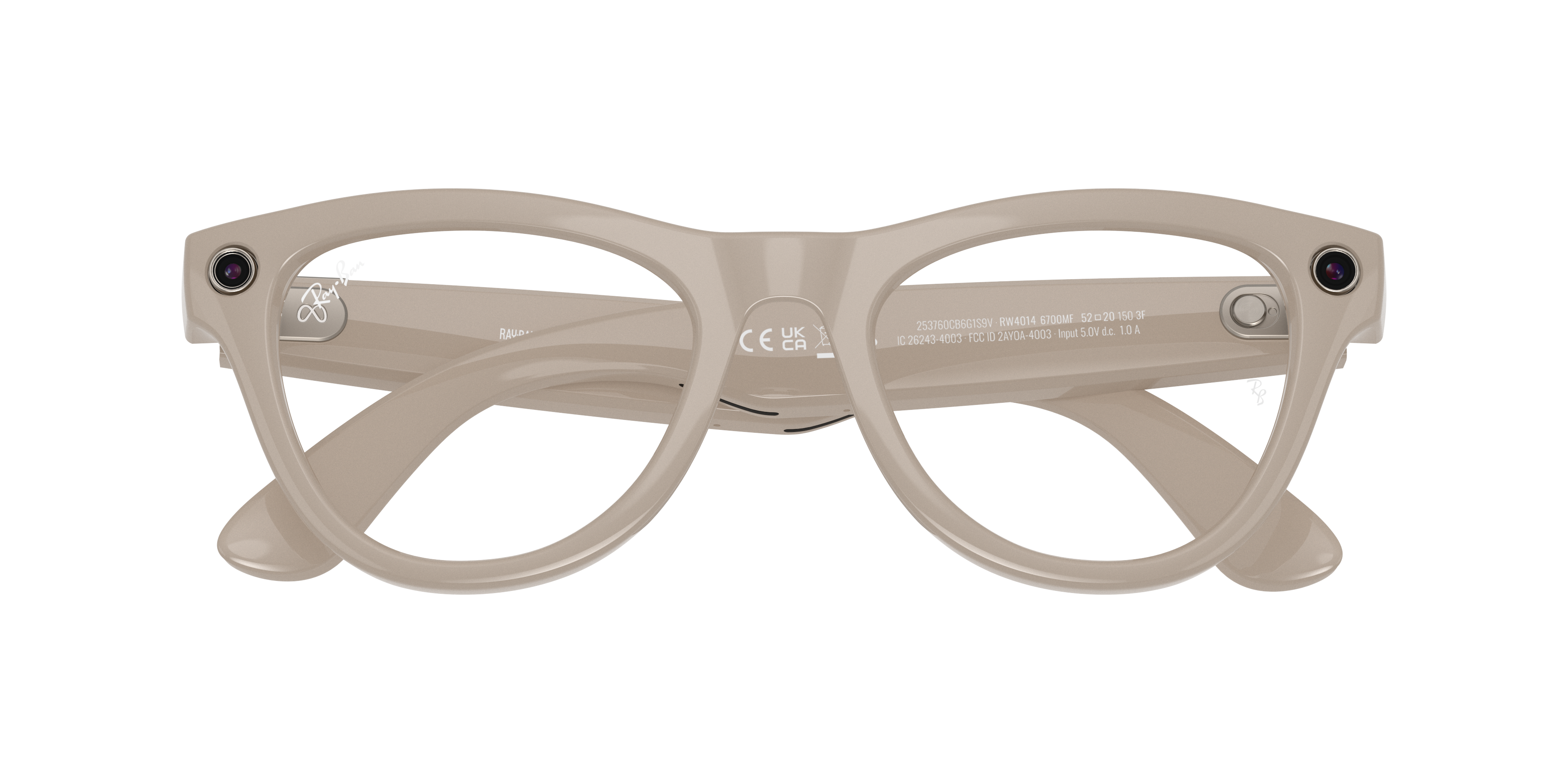 Ray-Ban Wearable, 0RW4010, 6700MF Chalky Grey, 52