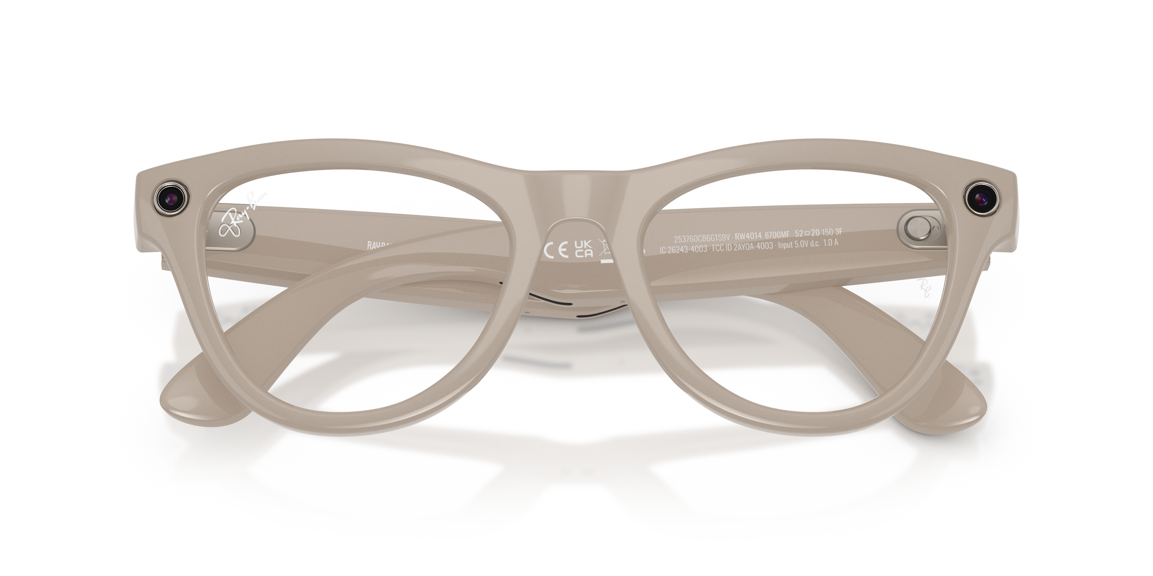 Ray-Ban Wearable, 0RW4010, 6700MF Chalky Grey, 52