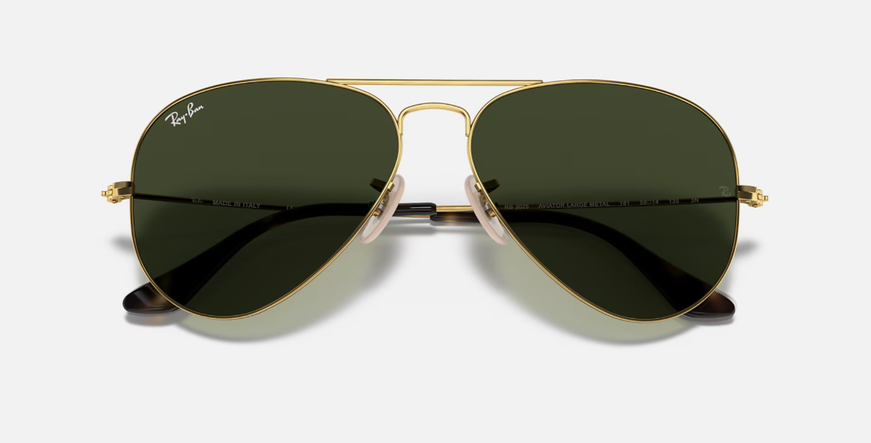 RAY-BAN AVIATOR, 0RB3025, 181 Gold, 62