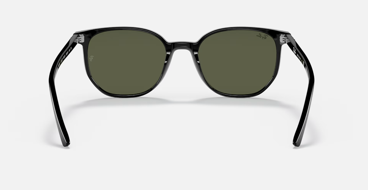 RAY-BAN ELLIOT, 0RB2197, 901/31 Polished Black, 52