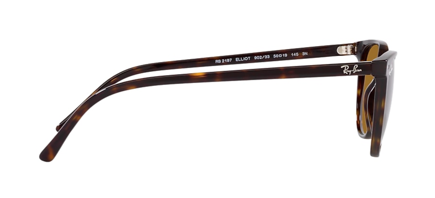 RAY-BAN ELLIOT, 0RB2197, 902/33 Havana, 52