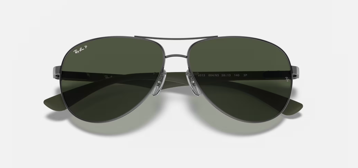 RAY-BAN CARBON FIBRE, 0RB8313, 004/N5 Gunmetal, 61