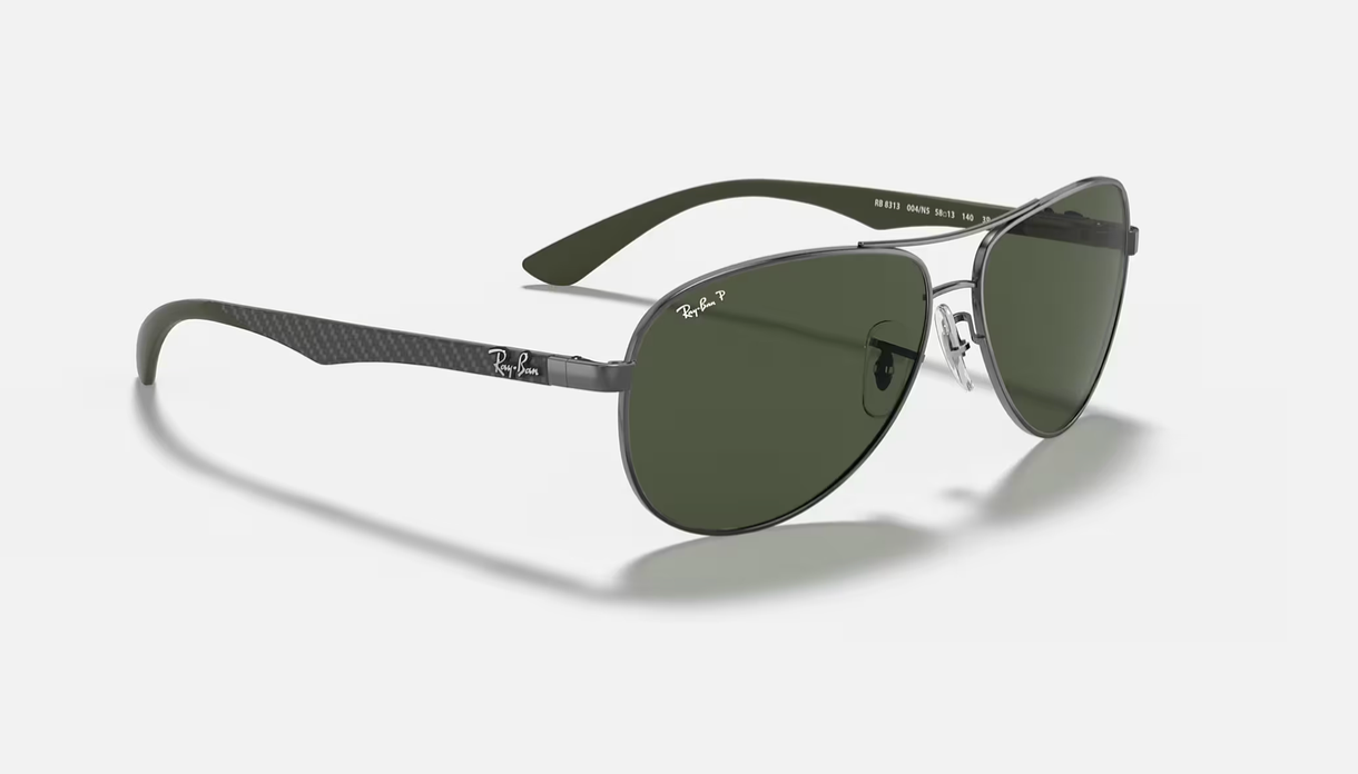 RAY-BAN CARBON FIBRE, 0RB8313, 004/N5 Gunmetal, 61