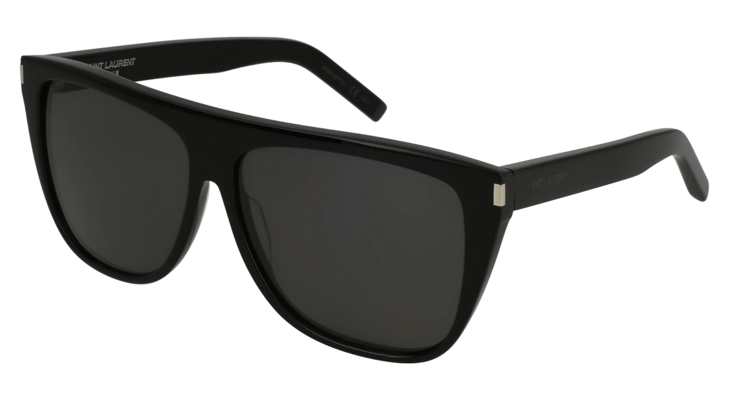 Saint Laurent, SL100 259, 001 BLACK, 59