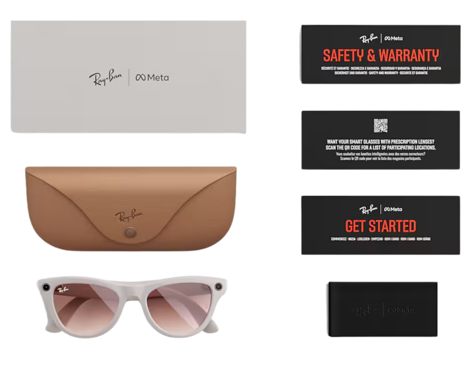 Ray-Ban Wearable SKYLER, 0RW4010, 601/MF Black, 52