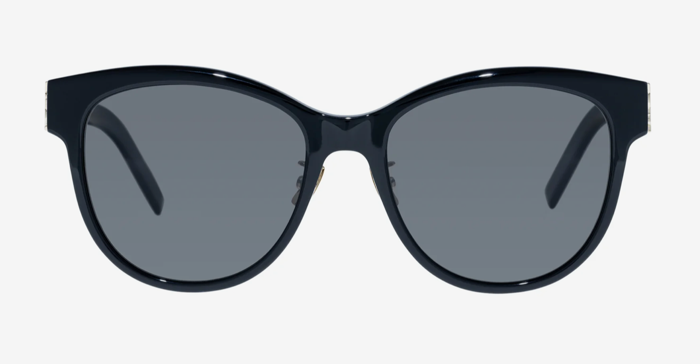 Saint Laurent, SLM107K, 004 BLACK BLACK, 56