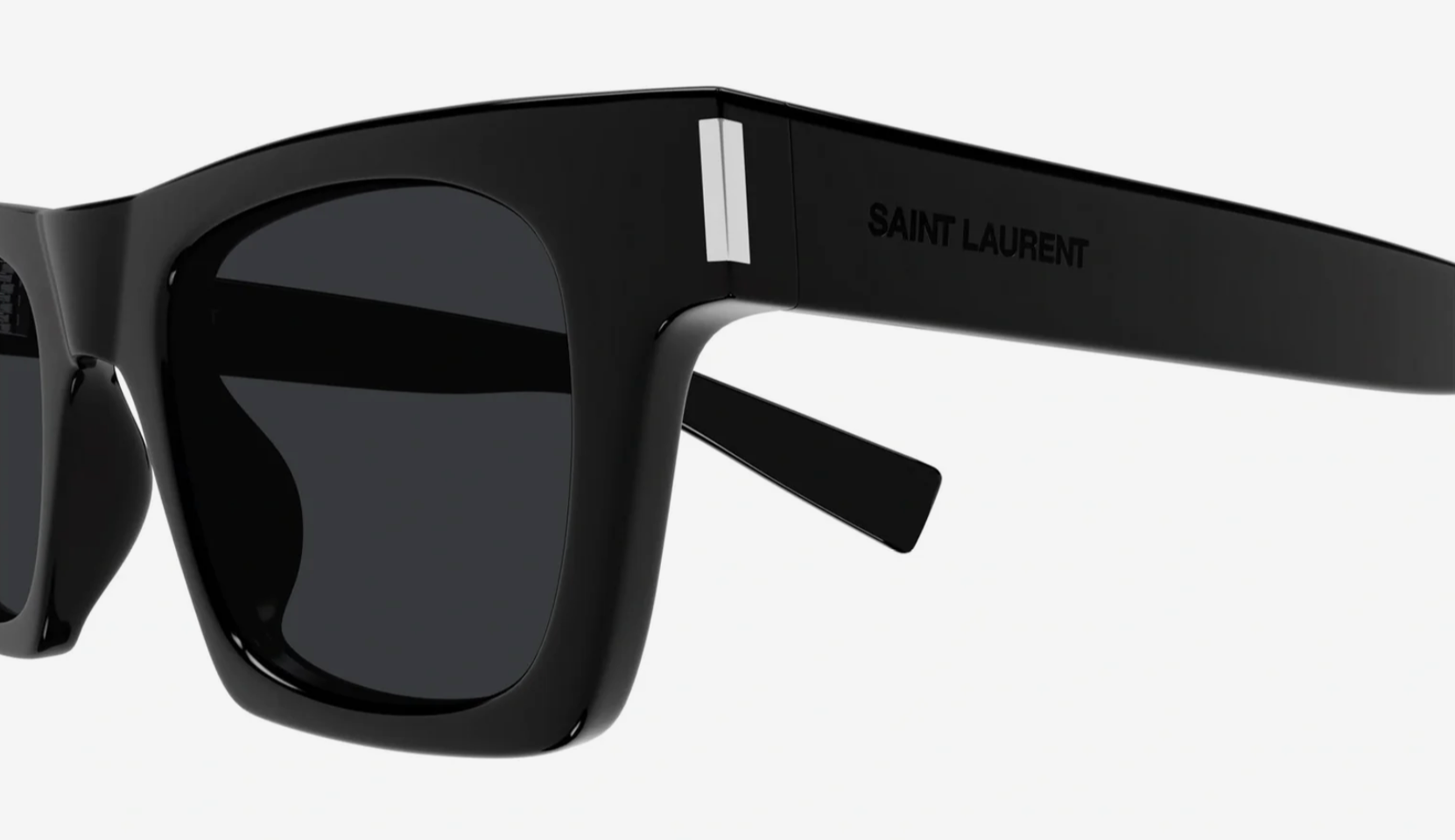 Saint Laurent, SL617, 001 BLACK, 53