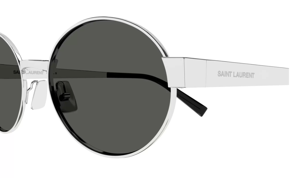 Saint Laurent, SL692, 002 SILVER, 55