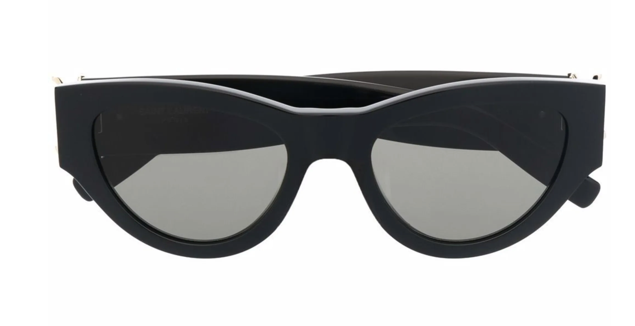 Saint Laurent, SLM94F, 001 BLACK, 53