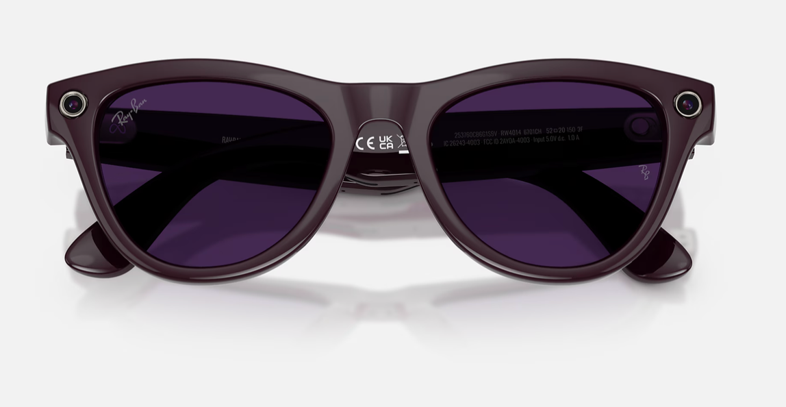 RAY-BAN, 0RW4014 Meta Skyler (Gen 2) 6701CH, TRANSITIONS® AMETHYST SHINY MYSTIC VIOLET, 52