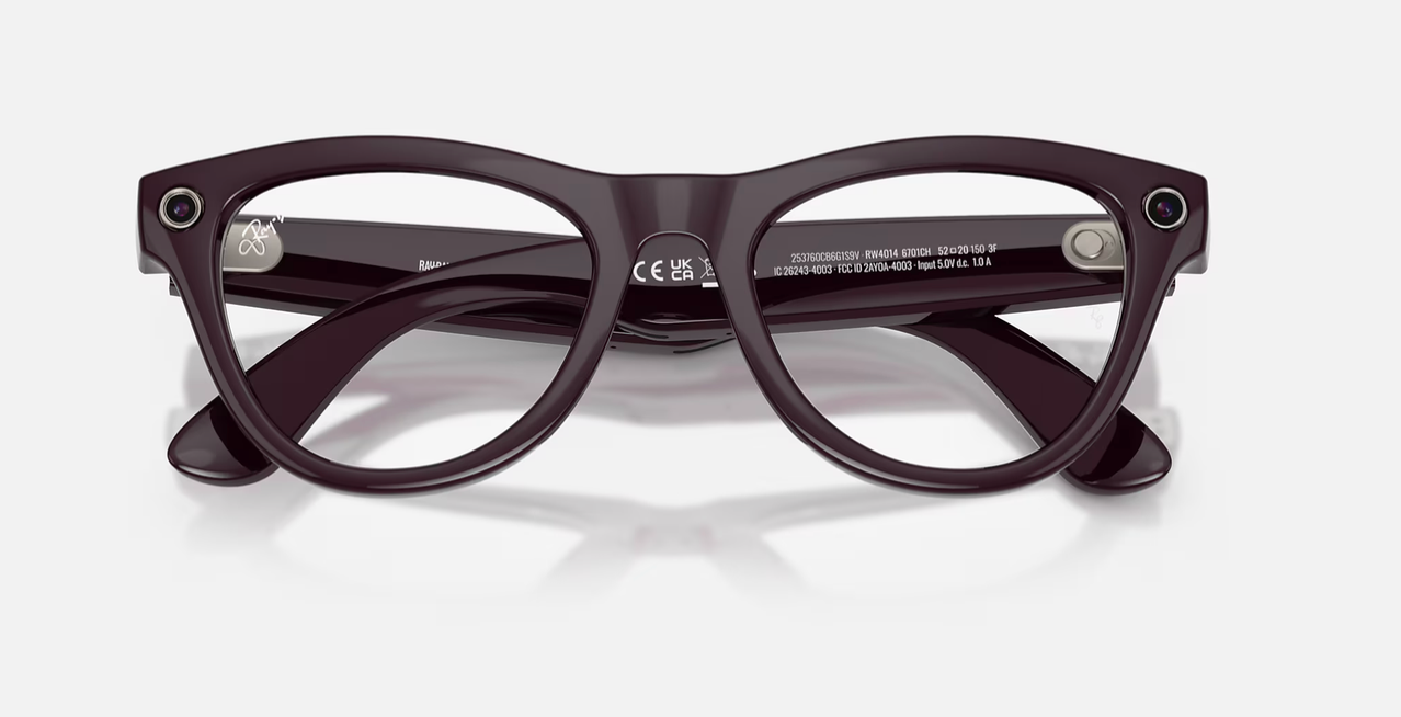 RAY-BAN, 0RW4014 Meta Skyler (Gen 2) 6701CH, TRANSITIONS® AMETHYST SHINY MYSTIC VIOLET, 52