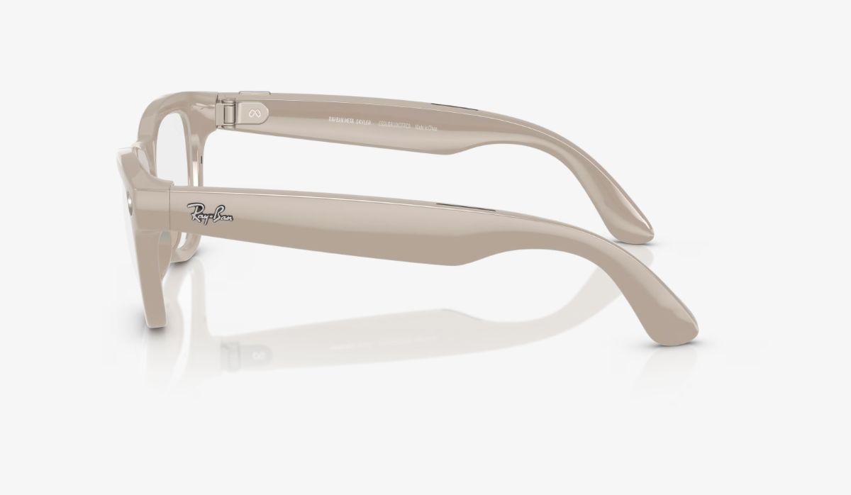 RAY-BAN, 0RW4010 Meta Skyler (Gen 1), Clear/Sapphire Chalky Grey, 52