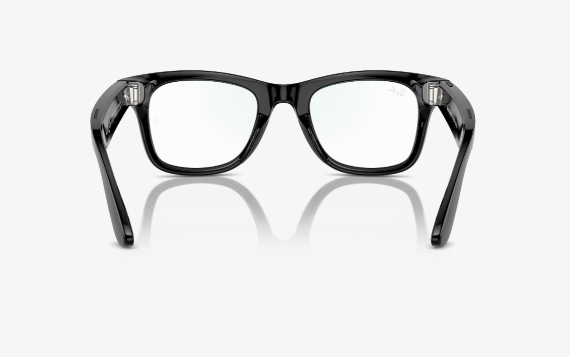 RAY-BAN Meta Wayfarer (Gen 1), 0RW4006 , Clear (Blue light filter) Black Shiny, 50