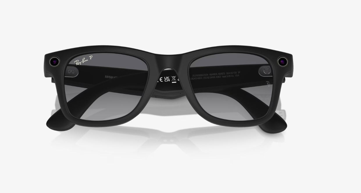 RAY-BAN Meta Wayfarer (Gen 1), 0RW4006 , Graphite Polarised Black, 50