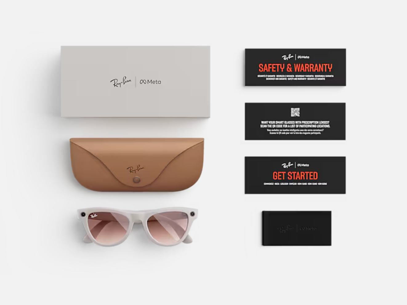 RAY-BAN, 0RW4010 Meta Skyler (Gen 1), Transitions Clear/Cerulean Blue Black, 52