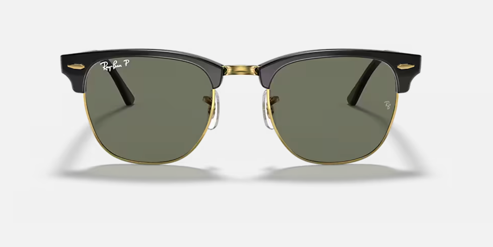 RAY-BAN Clubmaster Classic RB3016 901/58 Polarised Black Gold 55mm | Eye Concepts Australia
