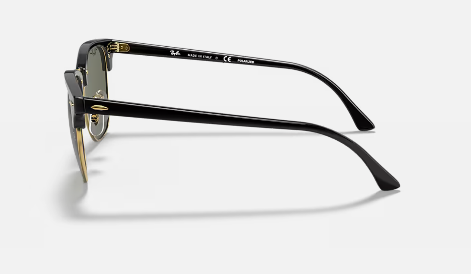 RAY-BAN Clubmaster Classic RB3016 901/58 Polarised Black Gold 55mm | Eye Concepts Australia
