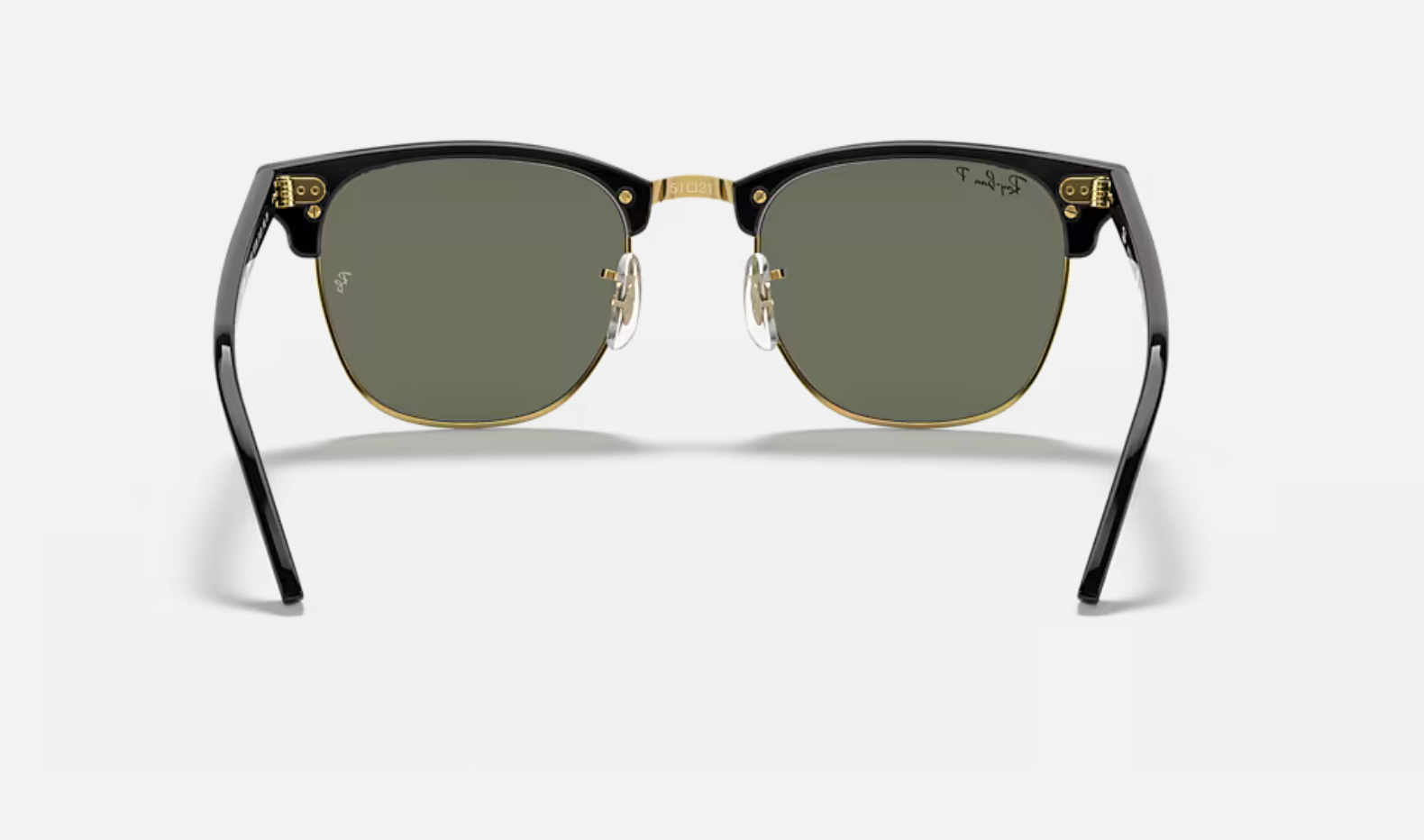 RAY-BAN Clubmaster Classic RB3016 901/58 Polarised Black Gold 55mm | Eye Concepts Australia