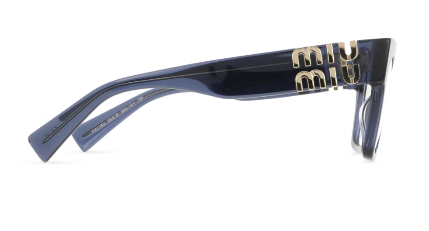 Miu Miu MU 04UV Eyeglasses | Blue Transparent 08Q1O1 50mm