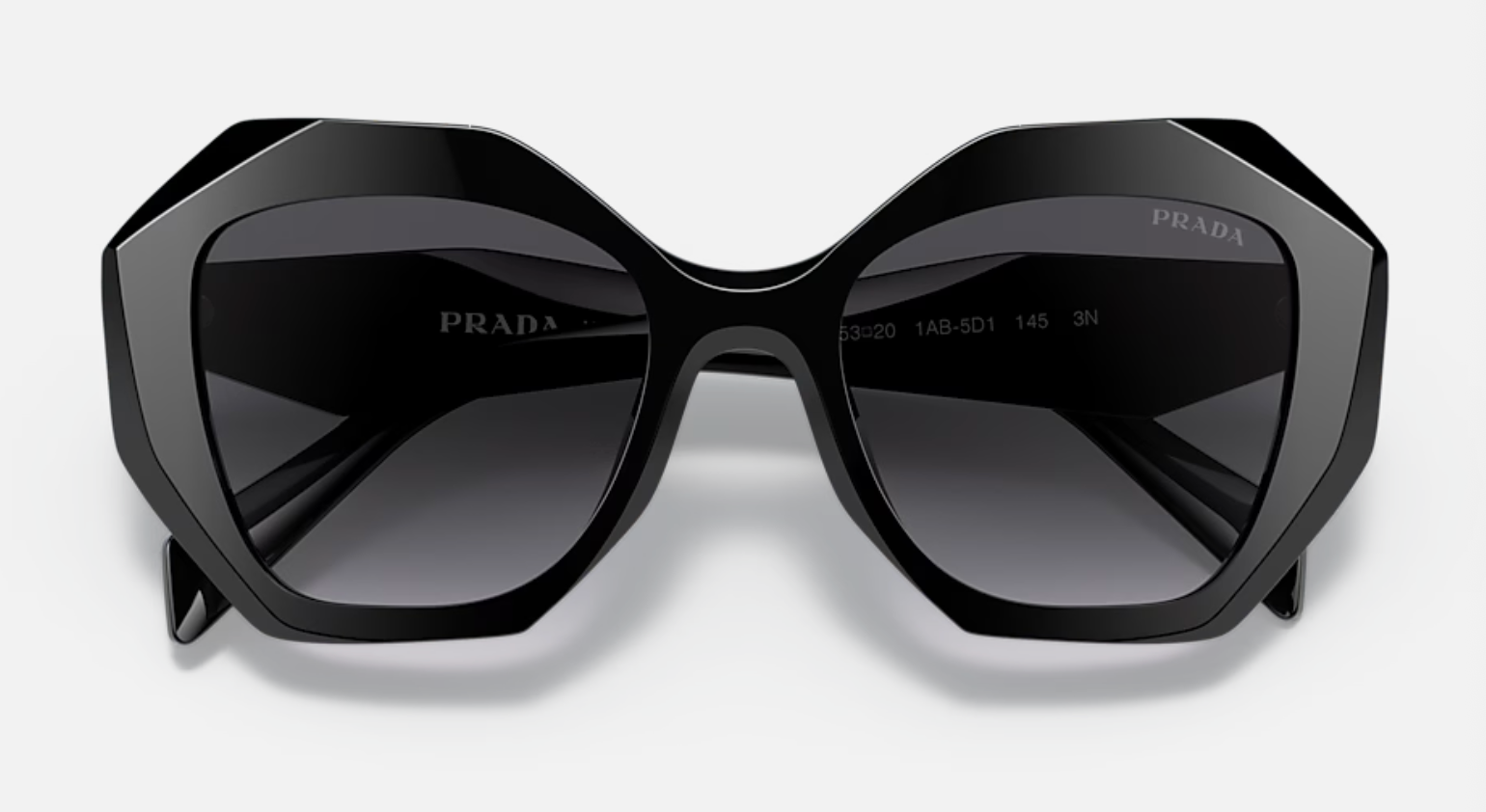 Prada PR 16WS 1AB5S0 Black 53mm Sunglasses