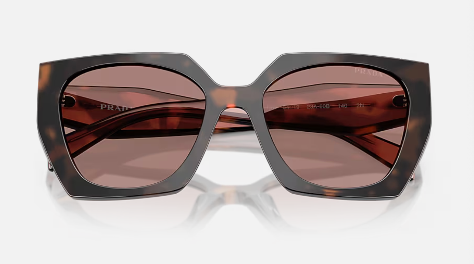 Prada PR 15WS 23A60B Mauve Tortoise 54mm Sunglasses