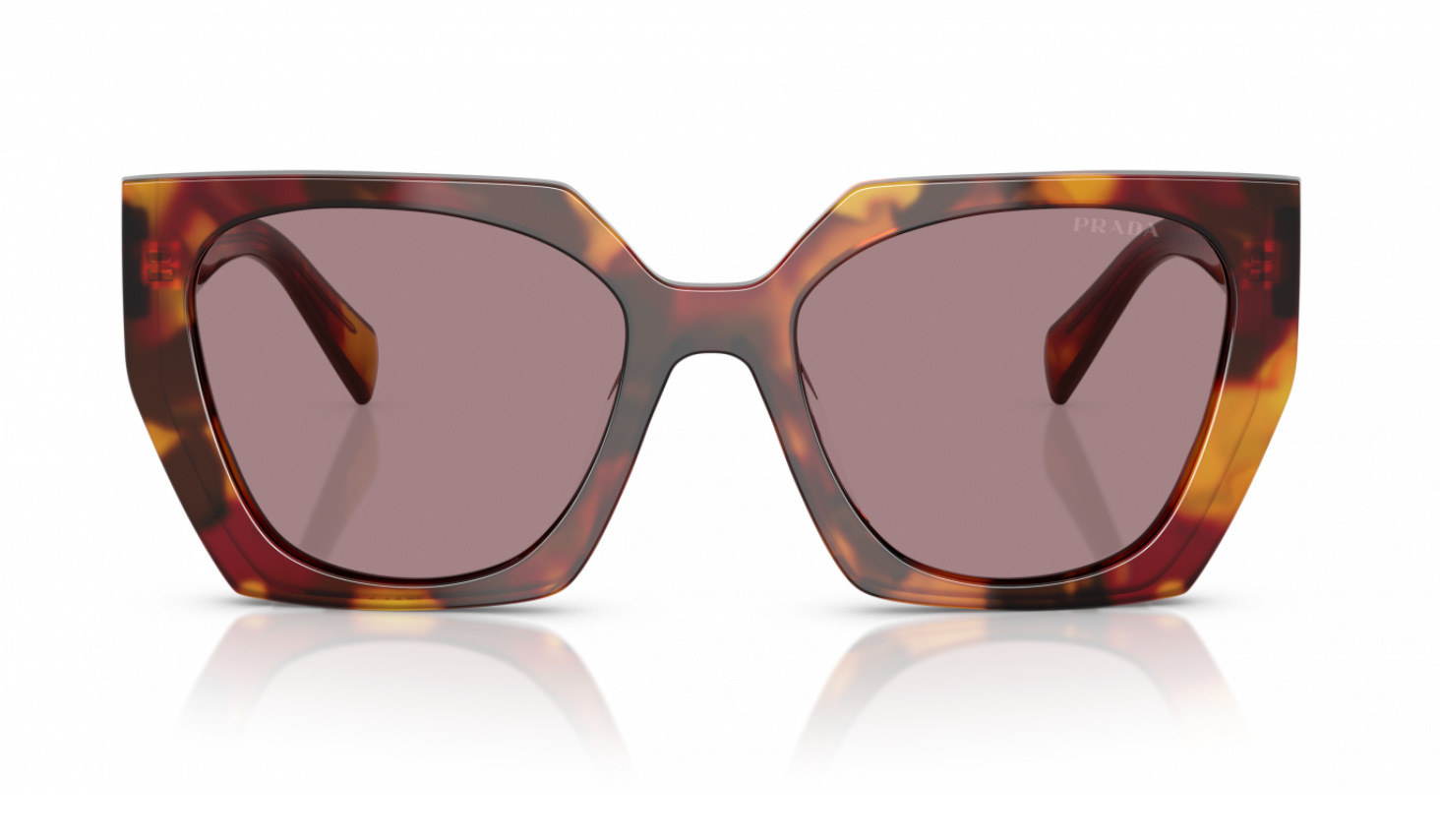 Prada PR 15WS 22A20I Poppy Tortoise 54mm Sunglasses