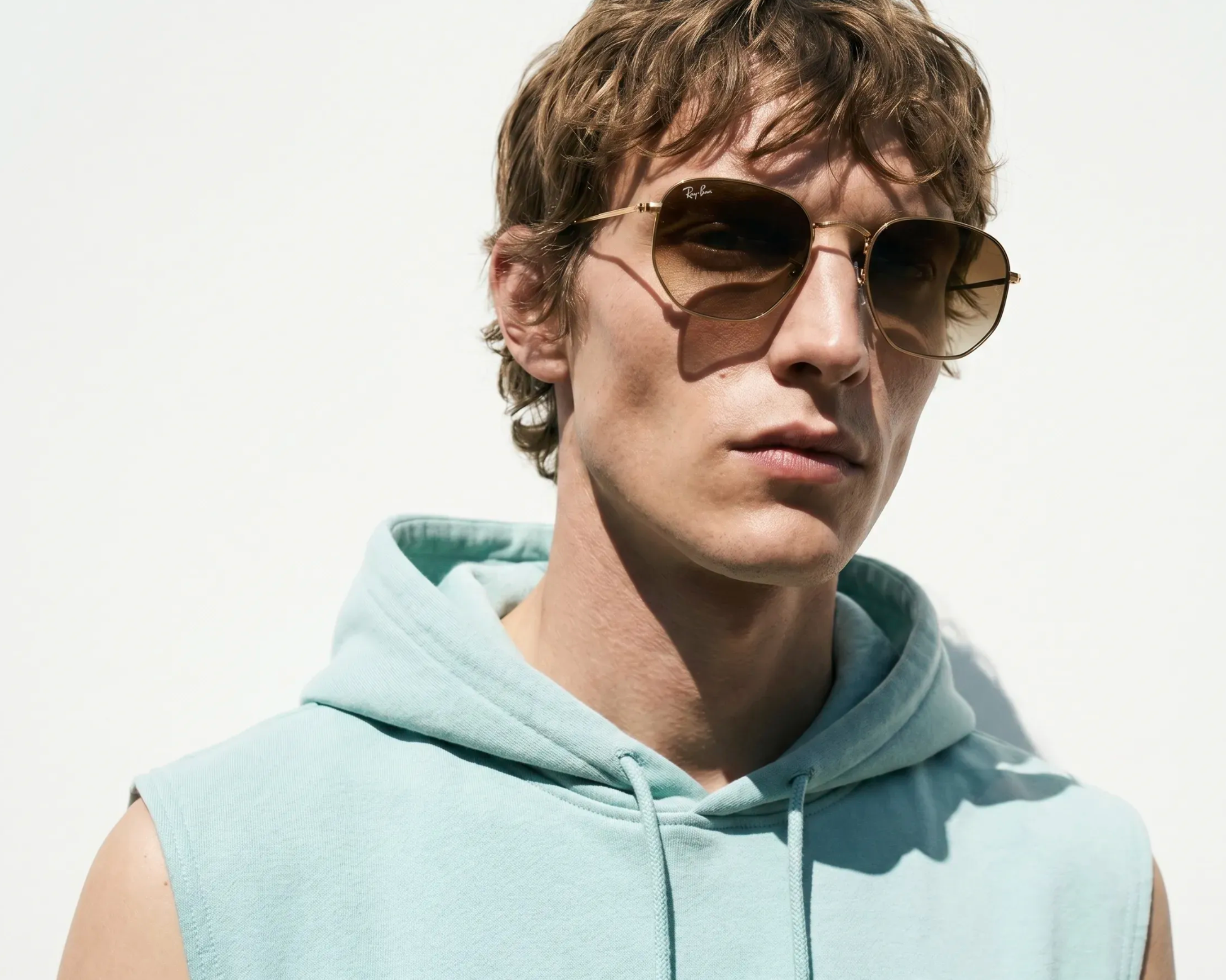 Ray-Ban Hexagonal RB3548 001/51 Gold 54mm