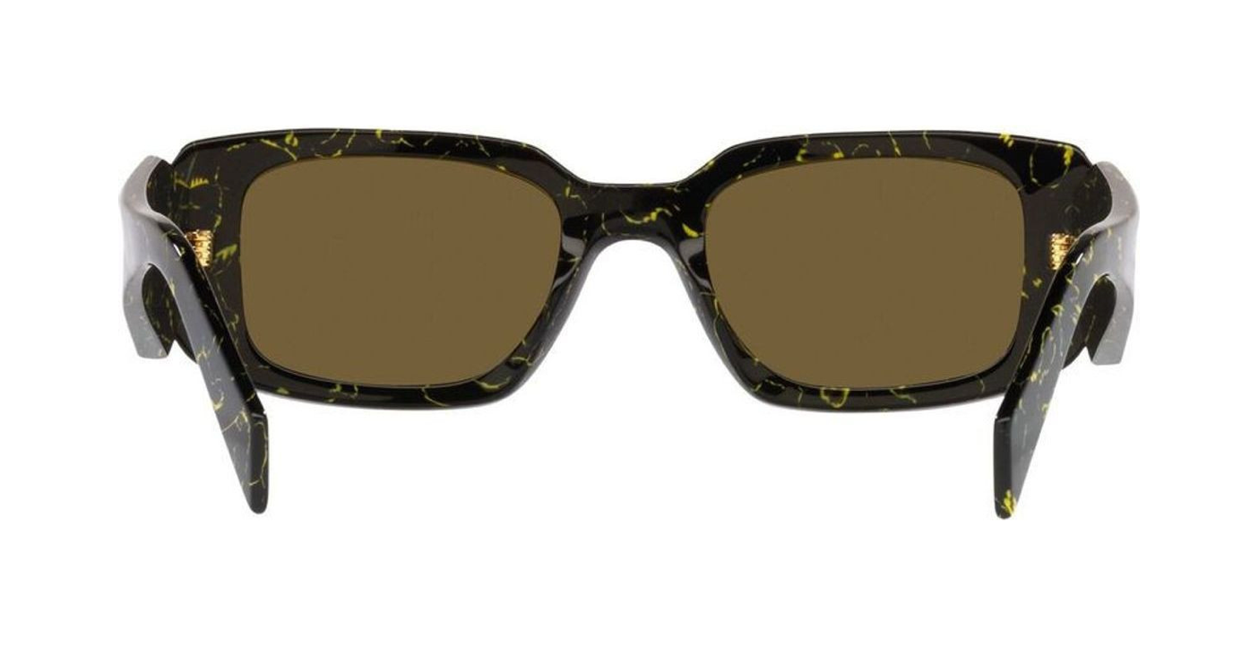 Prada PR 17WS 19D01T Black/Yellow Marble 49mm Sunglasses | Eye Concepts Australia
