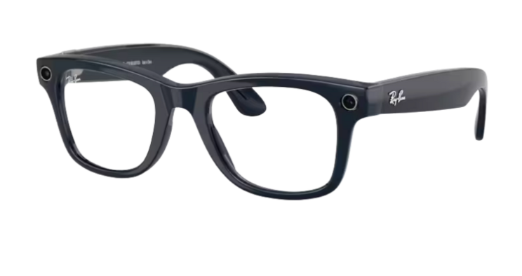 Ray-Ban Meta Wayfarer (Gen 2) — Shiny Black 50mm — Prescription Transitions XTRActive