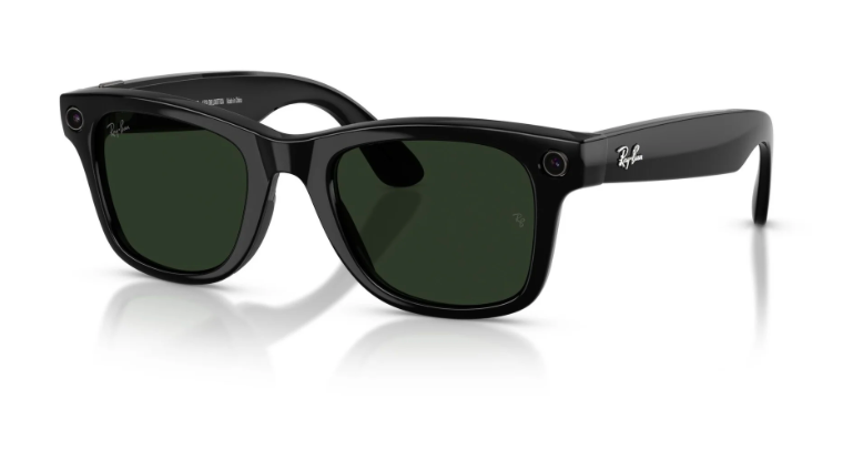 Ray-Ban Meta Wayfarer (Gen 2) — Shiny Black 50mm — Prescription Transitions XTRActive