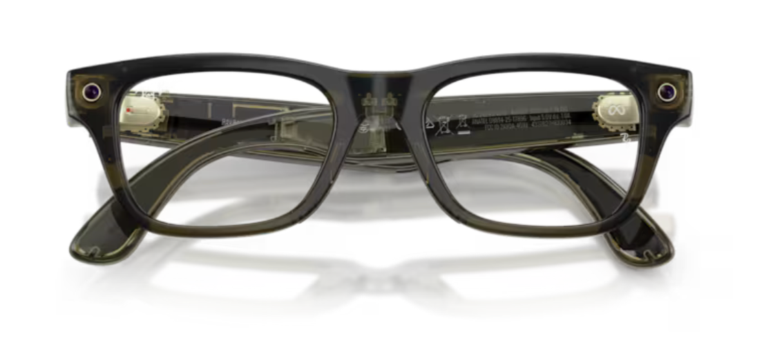 Ray-Ban Meta Blayzer RW7001 8530 Transparent Dark Olive 50mm