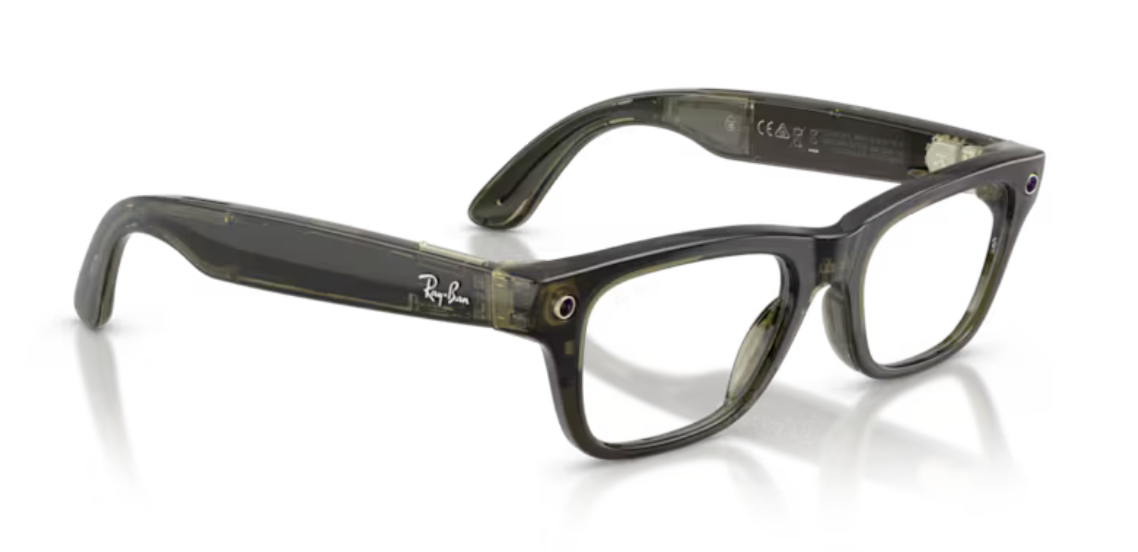 Ray-Ban Meta Blayzer RW7001 8530 Transparent Dark Olive 50mm
