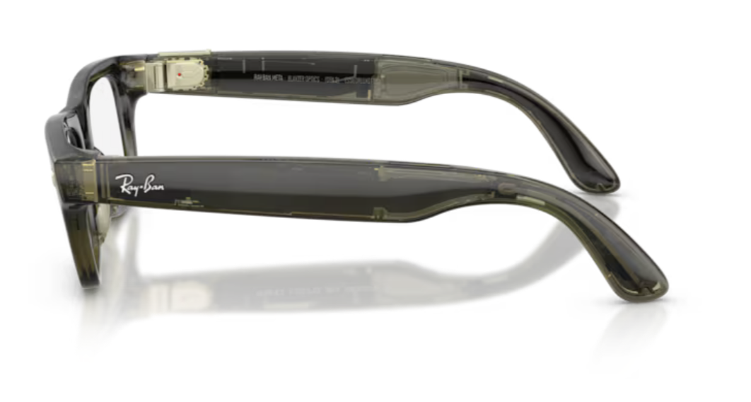 Ray-Ban Meta Blayzer RW7001 8530 Transparent Dark Olive 50mm