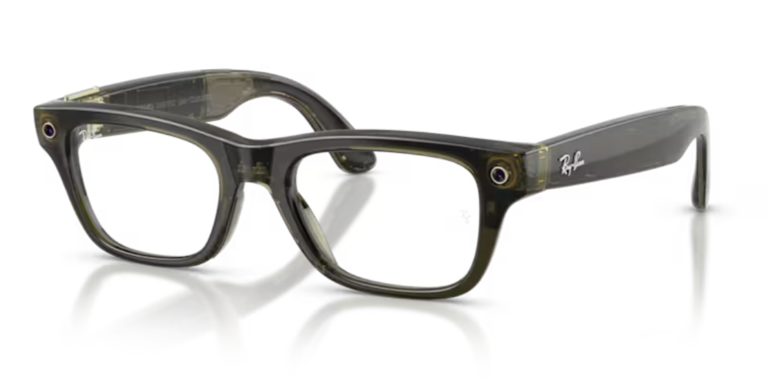 Ray-Ban Meta Blayzer RW7001 8530 Transparent Dark Olive 50mm