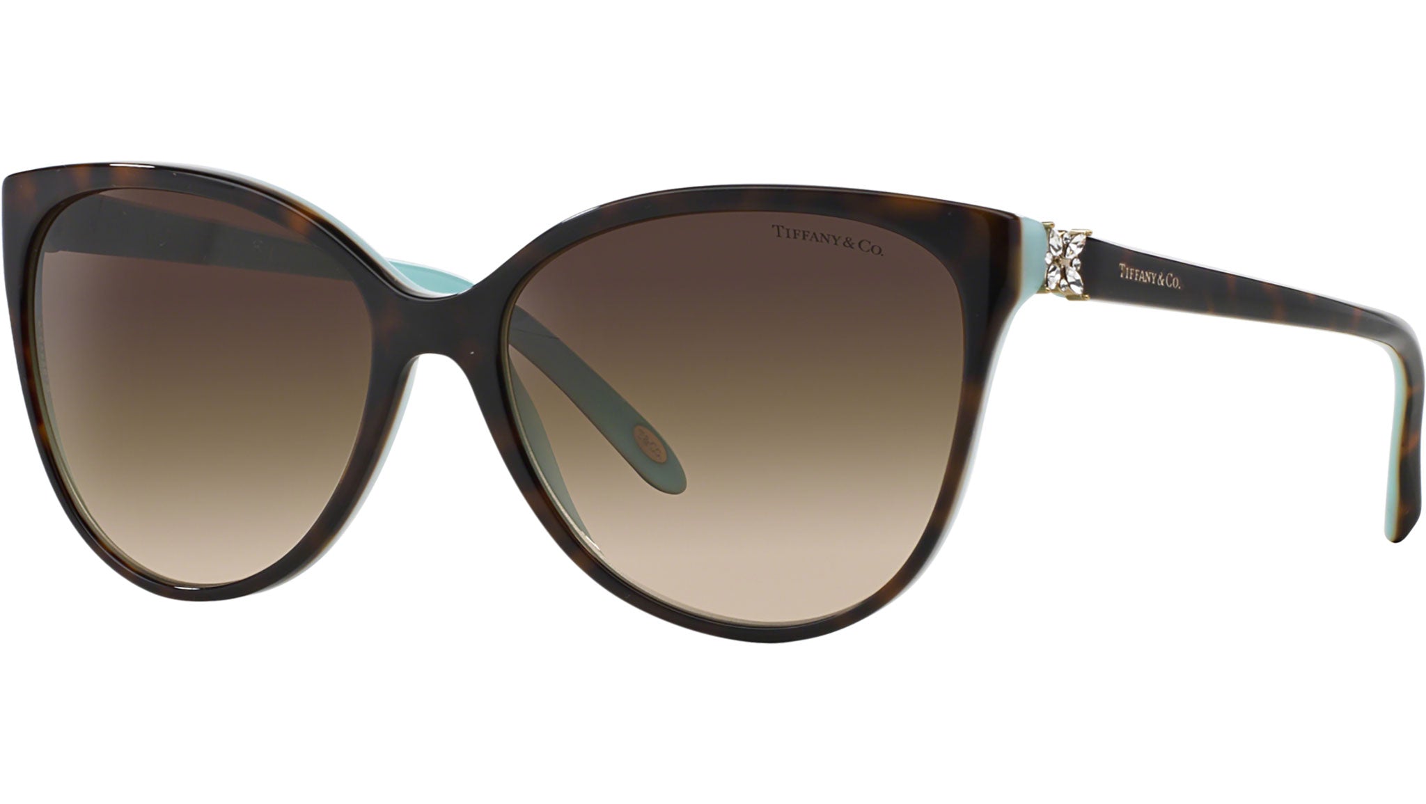 Tiffany & Co. TF4089B Havana on Tiffany Blue 58mm Sunglasses