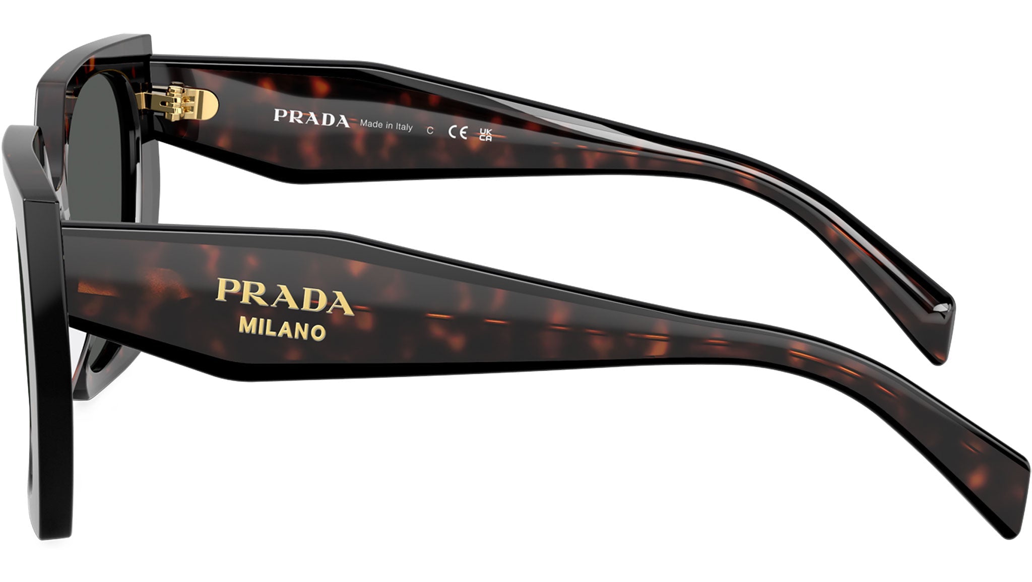 Prada PR 15WS 24B40L Root Black Sunglasses - Back