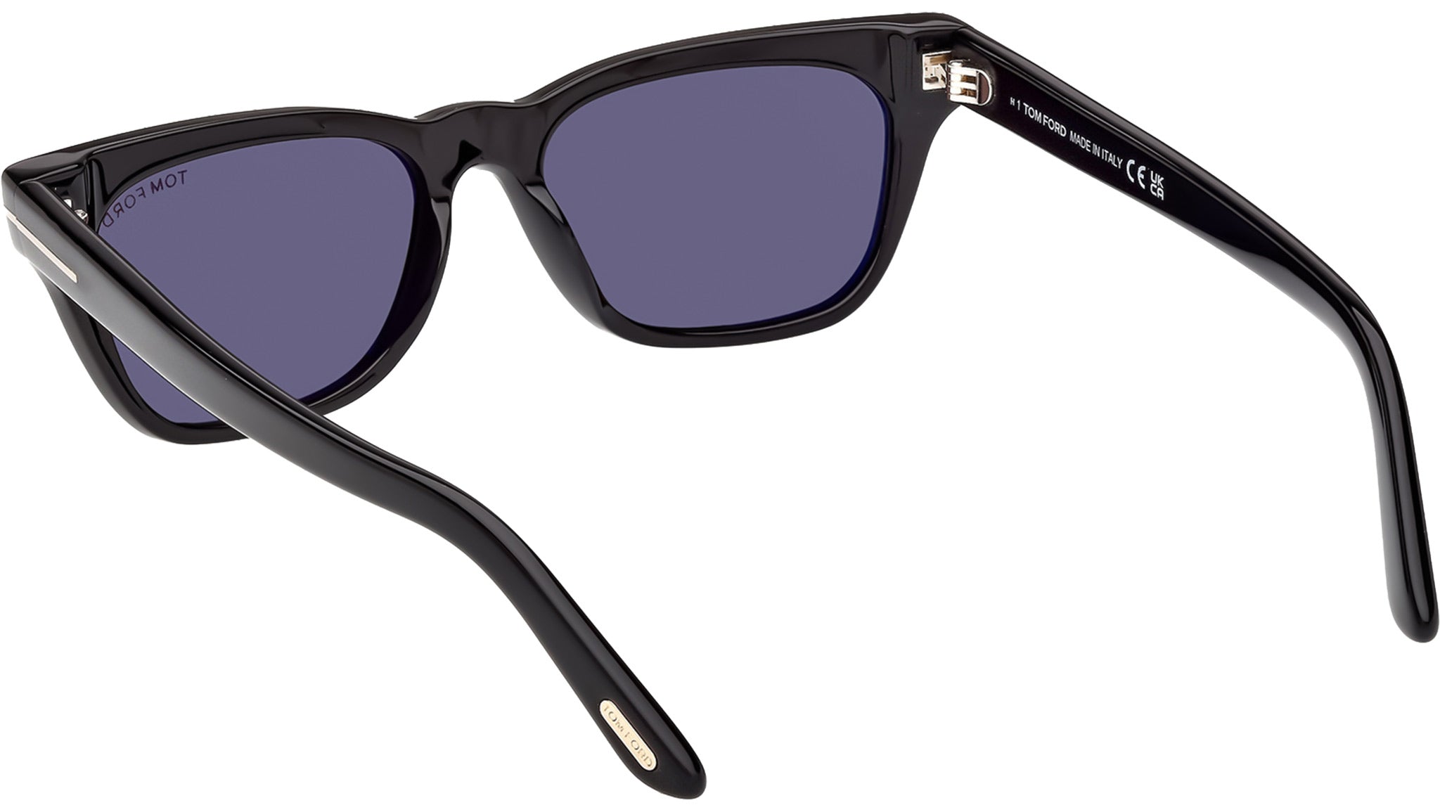 Tom Ford Penn FT1362 01A Shiny Black / Smoke - top view