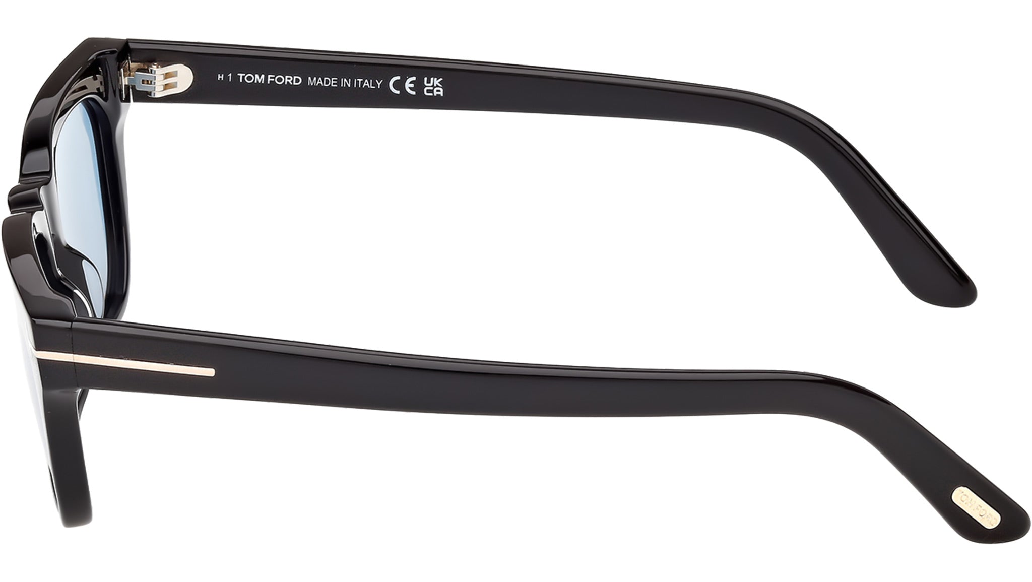 Tom Ford Penn FT1362 01V Shiny Black / Blue - side view