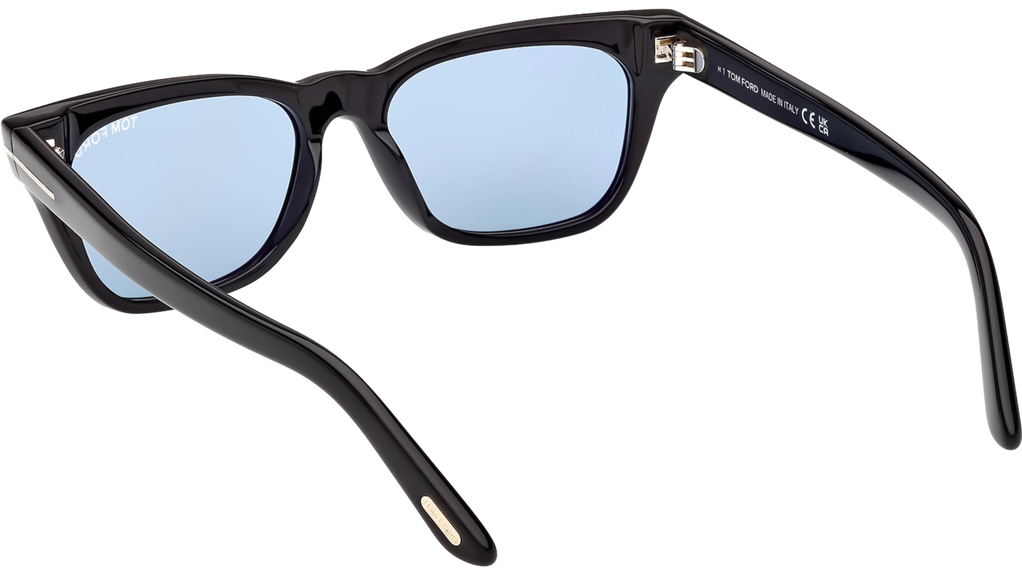Tom Ford Penn FT1362 01V Shiny Black / Blue - top view