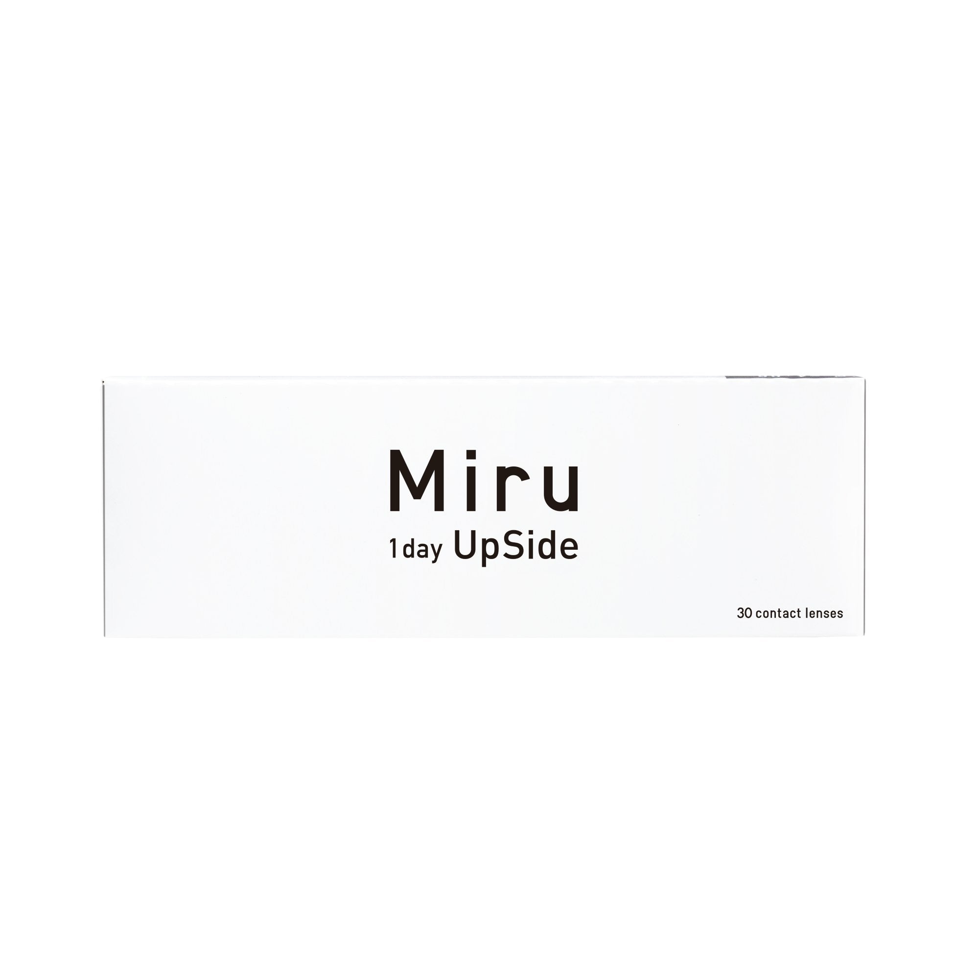 Miru 1day UpSide 30 contact lenses box by Menicon